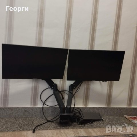 монитори 2 бр. KONDOON RS24FA 24“ 1920*1080 к-т със сдвоена стойка за бюро, снимка 3 - Монитори - 43245348