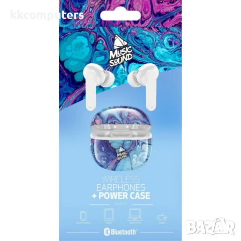 TWS Music Sound inear Fant Fluid Bluetooth слушалки, снимка 3 - Слушалки и портативни колонки - 50572792