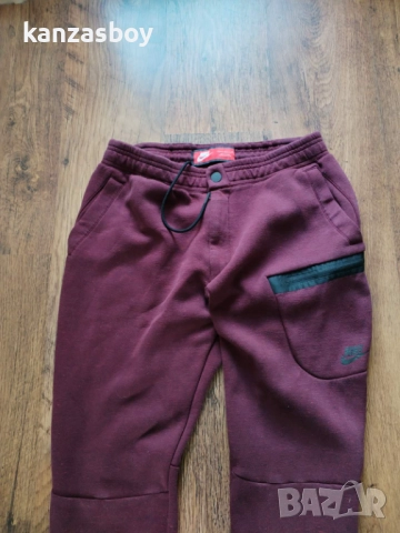 nike tech fleece maroon 805218-681 - дебело мъжко долнище Л, снимка 7 - Спортни дрехи, екипи - 52067786