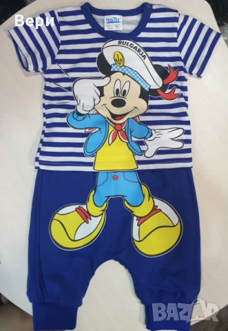 Ново бебешко моряшко комплектче Мики Маус от 3-24 месеца, снимка 1 - Комплекти за бебе - 28610644
