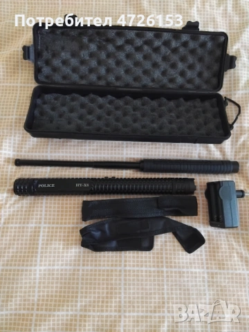 продавам к-т електрошокова палка 30см +инерционна палка 