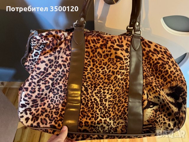 Екзотична плюшена чанта за пътуване или спорт, снимка 2 - Чанти - 39462310