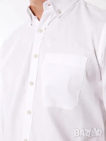 Нова мъжка бяла риза с дълъг ръкав на LC Waikiki - размер М, снимка 3 - Ризи - 48150736