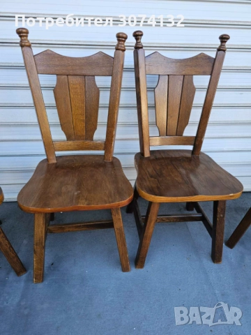 Масивни трапезни столове, снимка 3 - Столове - 52123126