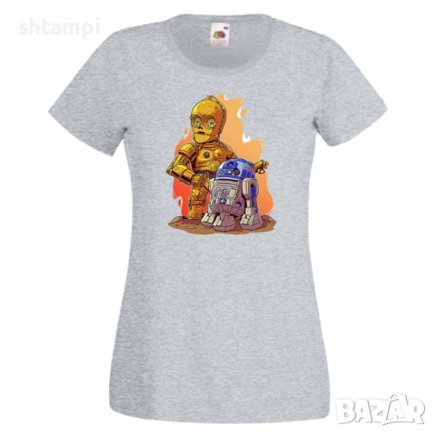 Дамска тениска Star Wars R2-D2 & C3PO Игра,Изненада,Подарък,Геймър,, снимка 6 - Тениски - 36790124