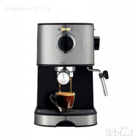 Кафемашина, 20 бара /850W, Сива 24 месеца гаранция, снимка 2 - Кафемашини - 52216572