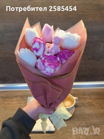 Букети от соеви свещи с разнообразни аромати💐, снимка 9 - Подаръци за юбилей - 53303856