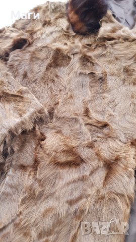 Дамско палто естествен косъм размер ХЛ, снимка 2 - Палта, манта - 43743660