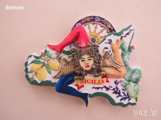 Магнит от Сицилия, Италия-1, снимка 3 - Колекции - 47857130