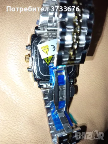 Часовник, ръчен, метален, масивен,много функции., снимка 2 - Мъжки - 50209434