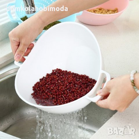 Пластмасова купа, Гевгир с цедка, Един литър, снимка 3 - Други - 33618292