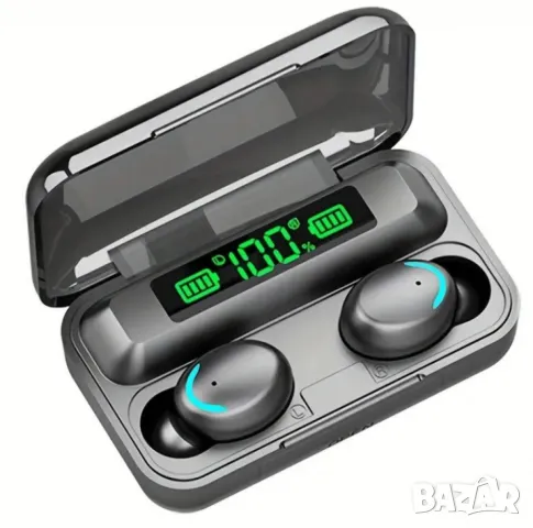 Bезжични bluetooth слушалки TWS – 9D Стерео спортни слушалки с кутия за зареждане и микрофон BTH-F9-, снимка 1