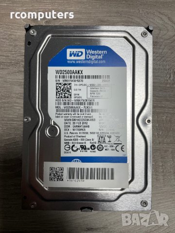 Хард диск WD 250GB SATA за компютър, снимка 1 - Твърди дискове - 35251804