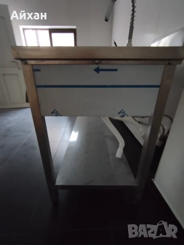 Работна маса от неръждаема стомана с две мивки , снимка 4 - Мивки - 51121238