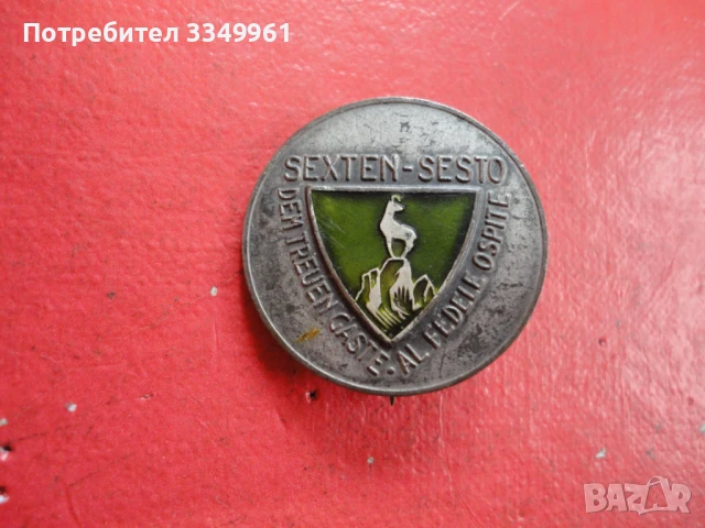 Страхотен сребърен знак значка с емайл 2 , снимка 3 - Колекции - 51367502