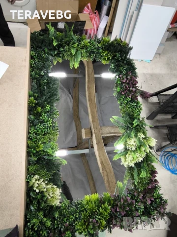 Зелени декоративни пана, снимка 15 - Изкуствени цветя - 50801470