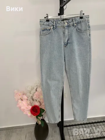 Дънки MOM с висока талия, снимка 2 - Дънки - 49386227