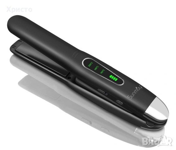 НОВО!!! Безжичен преса и маша за коса 2 в 1 Sunmay Voga 