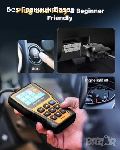 Нов OBD2 диагностичен скенер с тестер на батерия и облачни отчети кола, снимка 9 - Друга електроника - 52775276