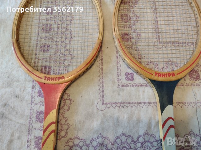 Ретро тенис ракети Тангра, снимка 7 - Тенис - 43790211
