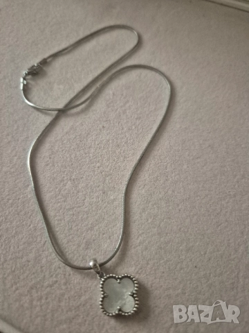 сребърен синджир с висулка, снимка 2 - Колиета, медальони, синджири - 51854816
