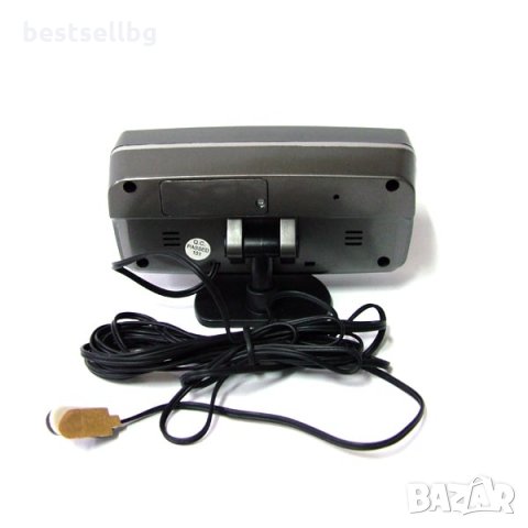 Електронен часовник термометър вътрешна външна температура сонда кола, снимка 5 - Други - 29054732