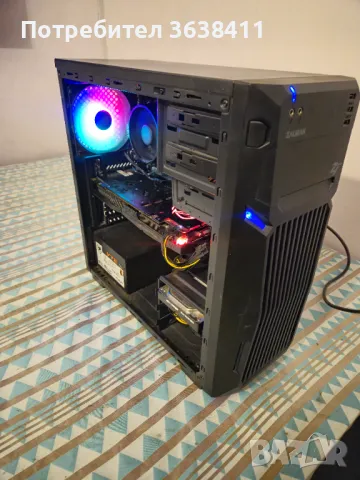 Геймърски компютър гаранция/Ryzen 5 1600 16GB,GTX 1070 8GB, 480 GB SSD, HDD 1TB, снимка 1