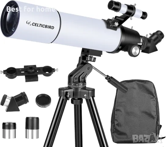 Мощен телескоп  80 mm х 600 mm от Celticbird, снимка 4 - Чанти, стативи, аксесоари - 48950291