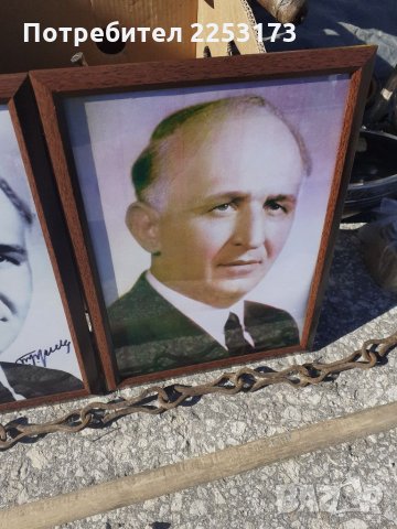 Портрет в рамка от снимка на Живков, снимка 3 - Декорация за дома - 34616572