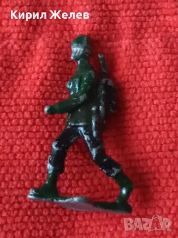 Стара ОЛОВНА ФИГУРКА ДЕТСКА ИГРАЧКА ОЛОВЕН ВОЙНИК РЪЧНО ОЦВЕТЕН За КОЛЕКЦИЯ ПОДАРЪК ВОЙНИЧЕ 40827, снимка 8 - Колекции - 46961060