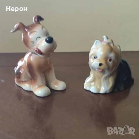 Порцеланово куче /фигурка/солница, снимка 4 - Статуетки - 52499811