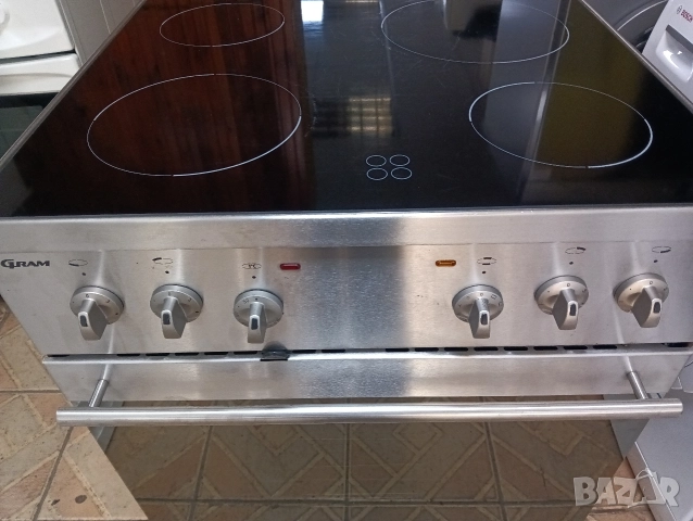 Иноксова свободно стояща печка с керамичен плот Gram с две години гаранция!, снимка 10 - Печки, фурни - 52822374