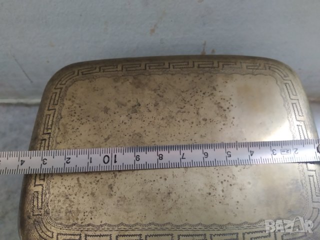 посребрена месингова кутия арт нуво, снимка 3 - Други ценни предмети - 37689479