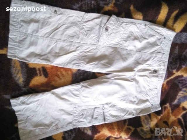 Дамски спортен панталон "STREET ONE" модел 7/8 от прохладен плат с много джобове,цвят крем-Л,ХЛ🌼, снимка 1