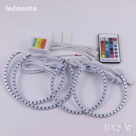 BMW E36, E38, E39 и E46  ангелски очи 5050 RGB Halo Rings - Стилен и Модерен Апгрейд, снимка 8 - Части - 43171158
