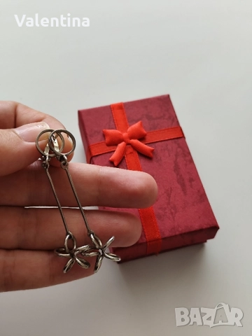 Сребърни обеци проба 925, снимка 6 - Обеци - 51615573