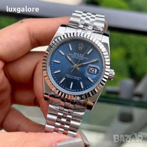 Мъжки часовник Rolex Datejust Blue Dial с автоматичен механизъм, снимка 2 - Мъжки - 43777359