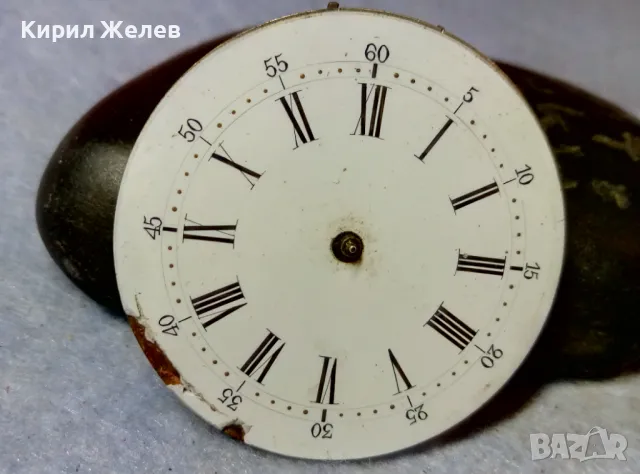 МЕХАНИЗЪМ от СТАР ШВЕЙЦАРСКИ ДЖОБЕН ЧАСОВНИК с ПОРЦЕЛАНОВ РИМСКИ ЦИФЕРБЛАТ За КОЛЕКЦИЯ ЧАСТИ 49653, снимка 6 - Джобни - 48633693