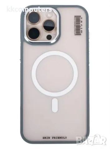 Калъф Wlons Skin Friendly с MagSafe / Сив / за iPhone 16 6.1 Баркод : 3130987