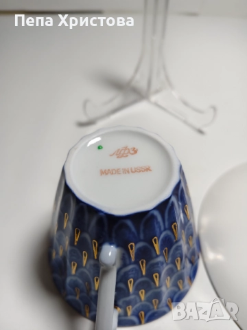 Чаша за чай от ЛФЗ Ломоносов, снимка 6 - Чаши - 52655284
