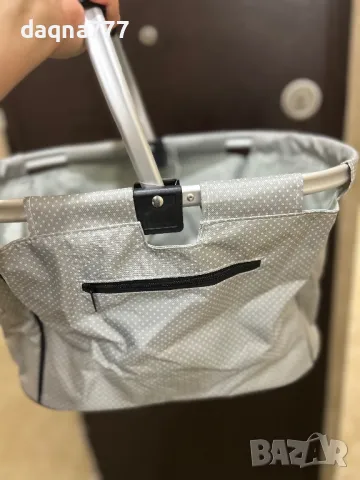 Немска сива КОШНИЦА на бели точки за пазар НОВА, снимка 2 - Други стоки за дома - 50436410