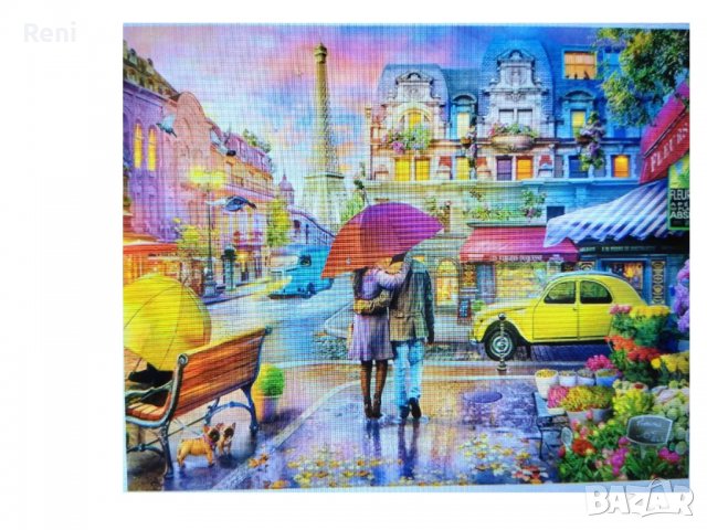 Диамантен гоблен к–т "Разходка " 30/40см  40цвята. 29лв.