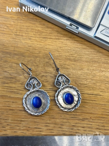 Сребърни обеци ръчна изработка, снимка 2 - Обеци - 52905560