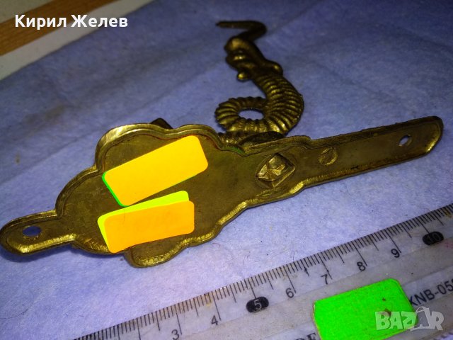 Стара ФИГУРАЛНА БРОНЗОВА РЕТРО ЗАКАЧАЛКА За ПОРТМАНТО / СТЕНА - МИТИЧНО АЗИАТСКО ЧУДОВИЩЕ 41404, снимка 10 - Антикварни и старинни предмети - 43888731