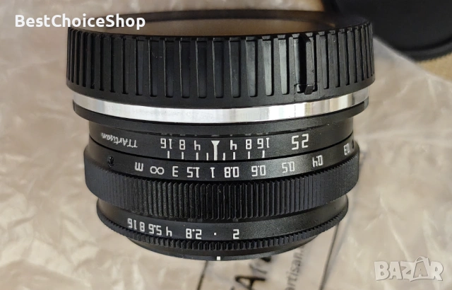 Ръчен обектив за фотоапарат TTArtisan 25mm F2.0 APS-C, снимка 4 - Обективи и филтри - 53448081