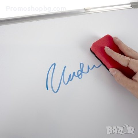 Бяла магнитна дъска за сухо изтриване 90 х 60 см + маркери, магнити и гъба, снимка 5 - Ученически пособия, канцеларски материали - 43008843