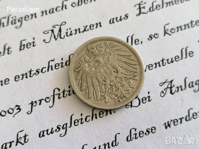 Райх монета - Германия - 10 пфенига | 1908г.; серия A, снимка 2 - Нумизматика и бонистика - 28233000