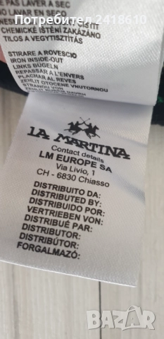 La Martina Cotton Slim Fit  Mens Size M  ОРИГИНАЛ! Мъжка  Риза!, снимка 5 - Ризи - 52143204