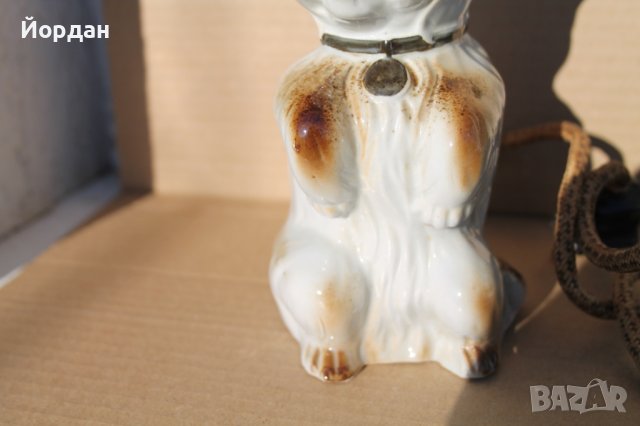 Стара порцеланова лампа , снимка 3 - Колекции - 44103458