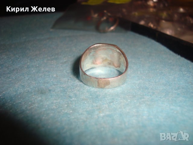 Старинен СРЕБЪРЕН ПРЪСТЕН ВИСОКА ПРОБА СРЕБРО РЪЧНО ОРНАМЕНТИРАН с КАЛЕМ КЛАСИЧЕСКО БИЖУ 26232, снимка 6 - Антикварни и старинни предмети - 34655532